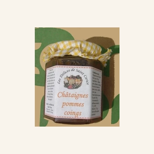 Confiture châtaigne  pomme coing - 230g