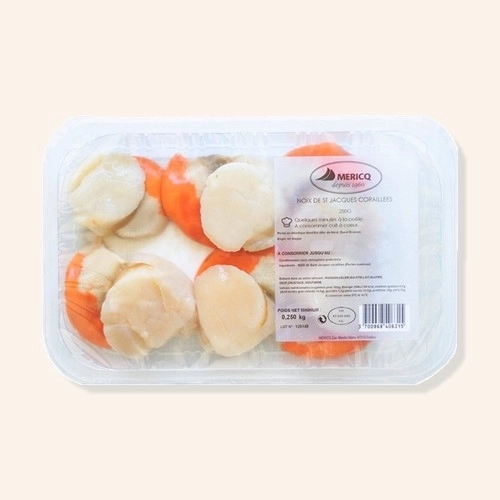 Noix de St Jacques (avec corail) - 250g